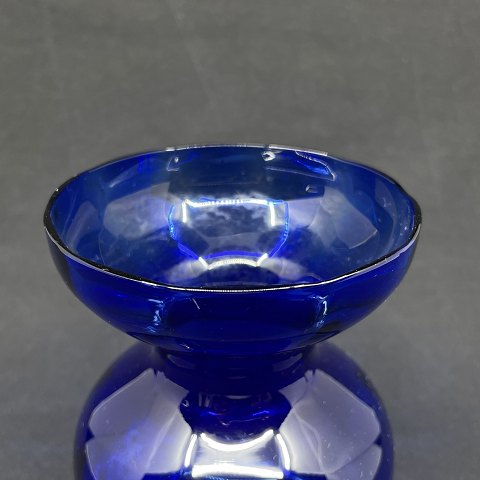 Blåt hyacintglas fra Holmegaard Glasværk