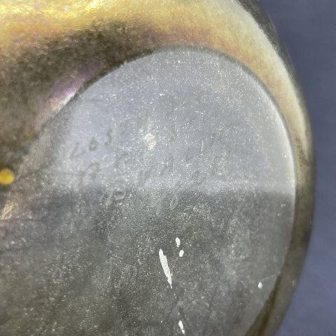 Kosta Boda vase with inlaid colors