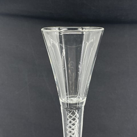 Tall shot glass with twisted stem