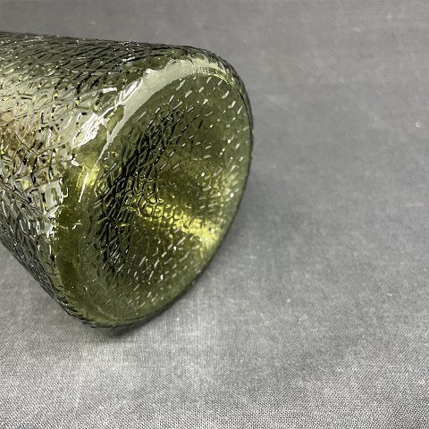 Moss green hyacinth glass from Fyens Glasværk, model from 1924