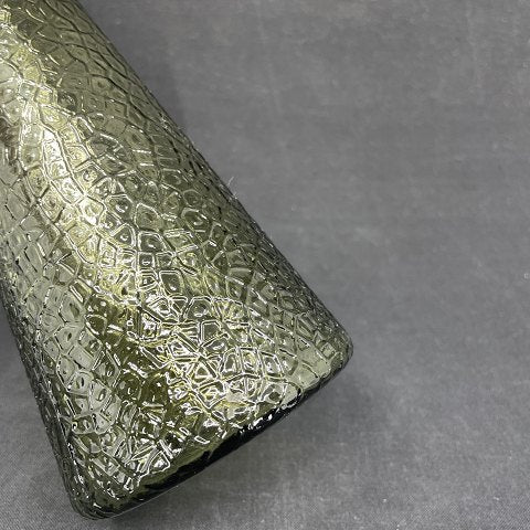 Moss green hyacinth glass from Fyens Glasværk, model from 1924