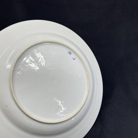 Antik Musselmalet Riflet middagstallerken, 1779-1814