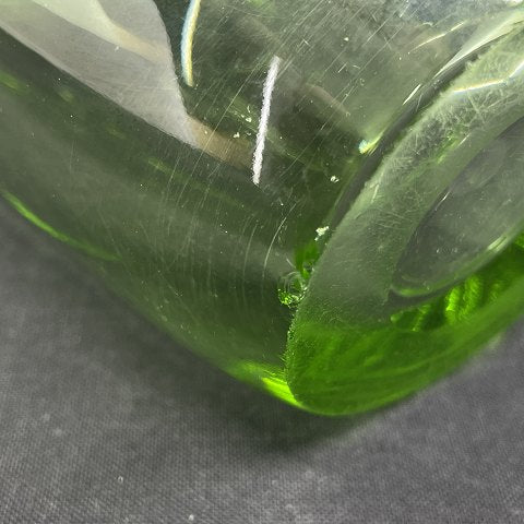 Modern green art glass vase from the 1960s