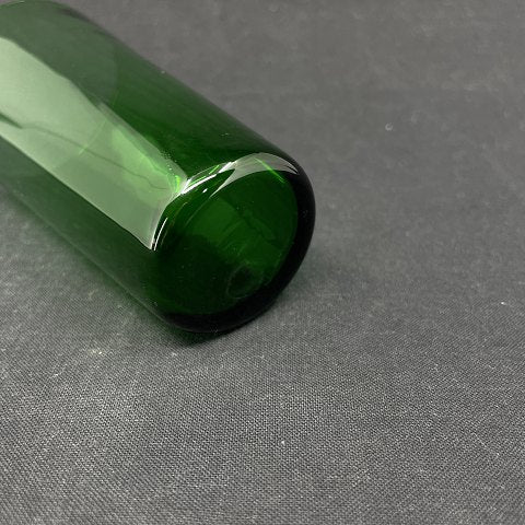 Ædelgrønt sodavandsglas fra Holmegaard