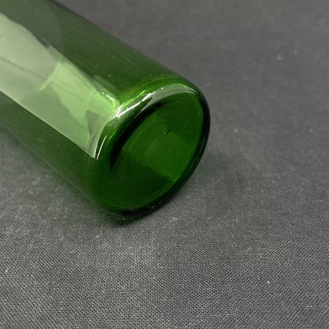 Mørkegrønt sodavandsglas fra Holmegaard