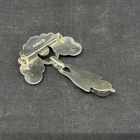 Skønvirke broche af William Fuglede