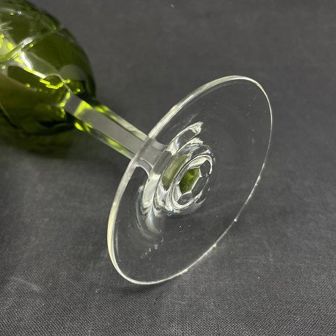 Serge green white wine glass