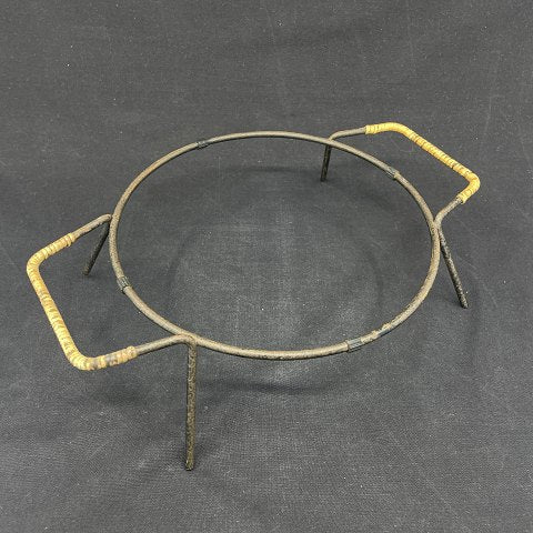 Blue Krenit pot from the 1950s with holder