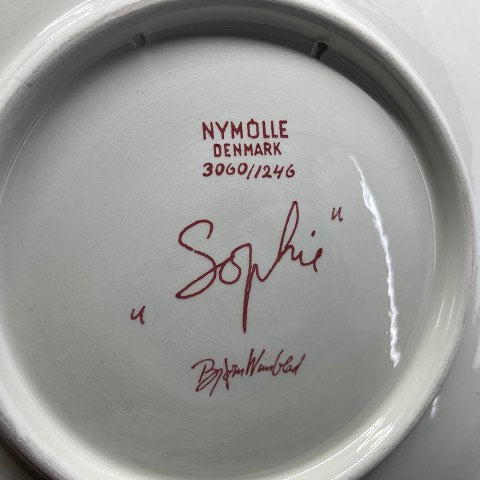Bjørn Wiinblad plate - Sophie, red