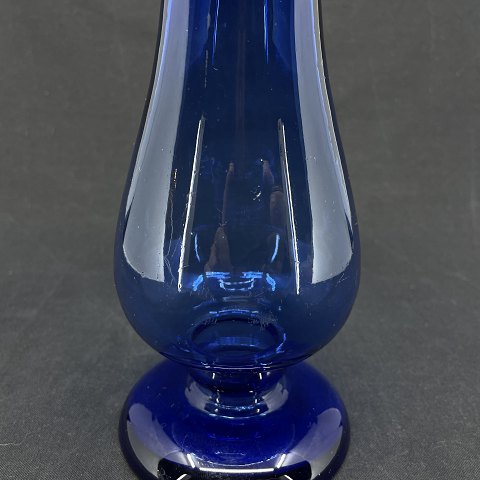 Koboltblåt hyacintglas fra 1800 tallets midte