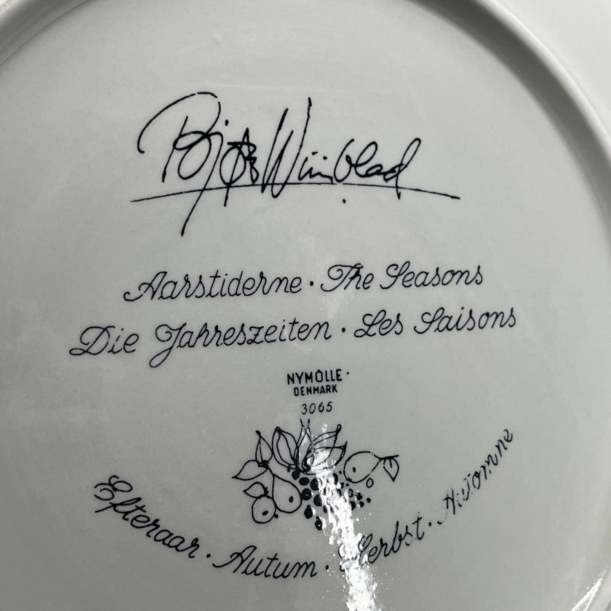 Extra large Wiinblad plate - Autum