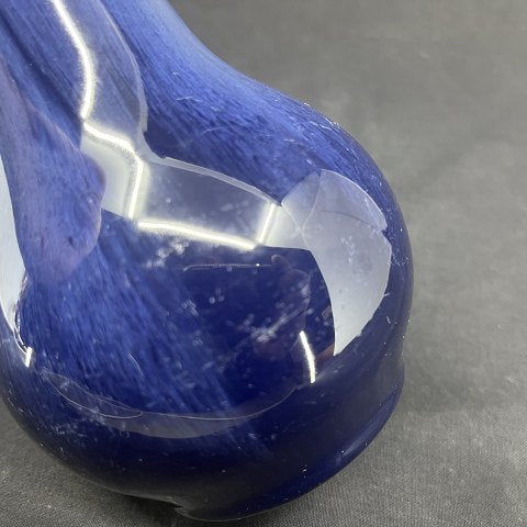 Blåglaseret vase fra Michael Andersen