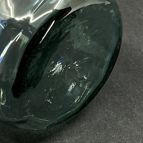 Nefritgrønt hyacintglas fra Holmegaard Glasværk