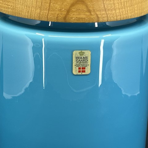 Ocean blue Palette storage jar, 21 cm.