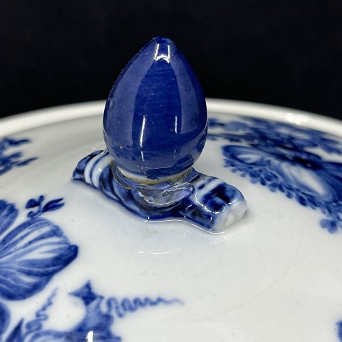 Antik Blå Blomst kasserolle, J. Chr. Hansen