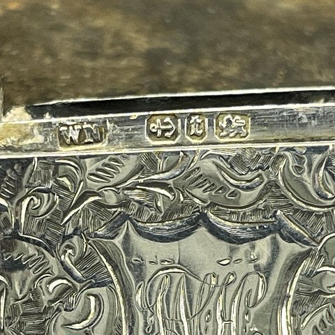 Engelsk æske til tændstikker fra 1893