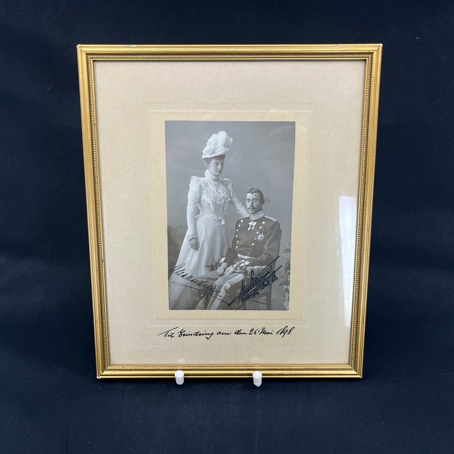 Original photograph of King Christian X and Queen Alexandrine.
