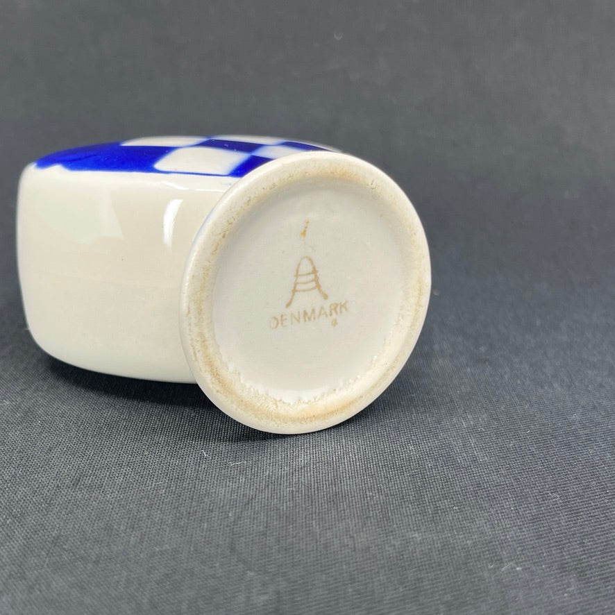 Blåt julehjerte fra Aluminia