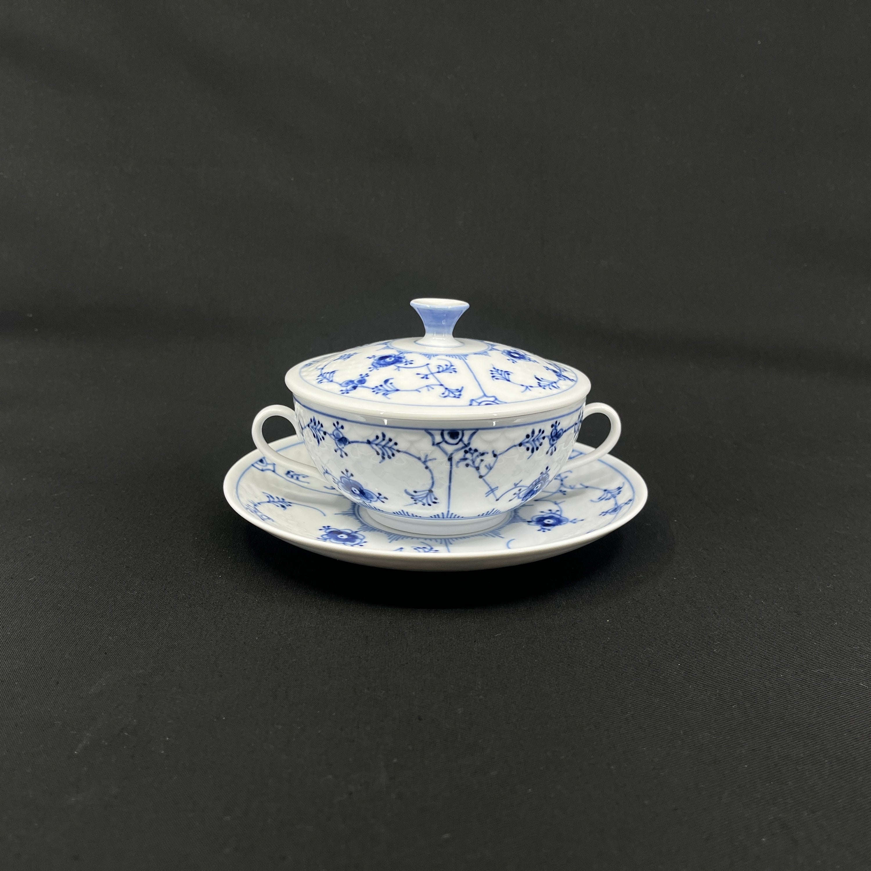 Blue painted boullion cup from Bing & Grondahl