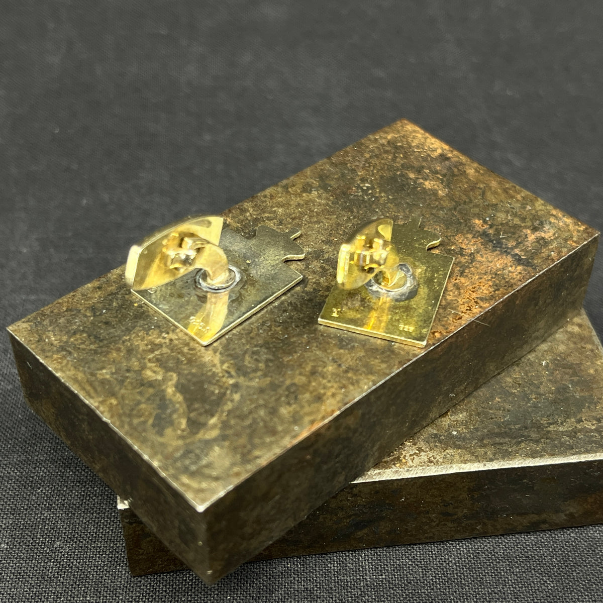 Forgyldte Kongemærke 1870-1940 manchetknapper - Georg Jensen