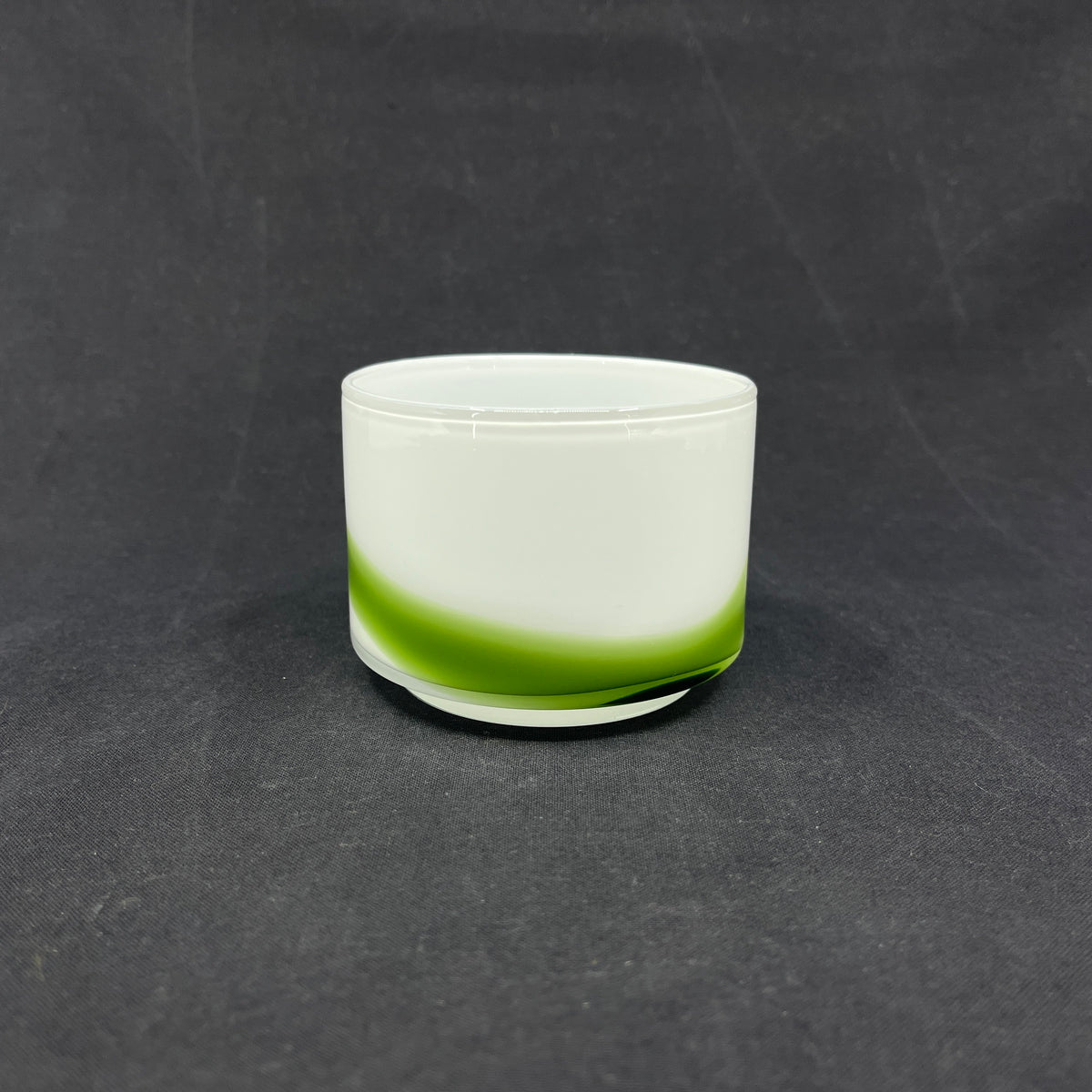 Opal white with green stripe Palet sugar bowl