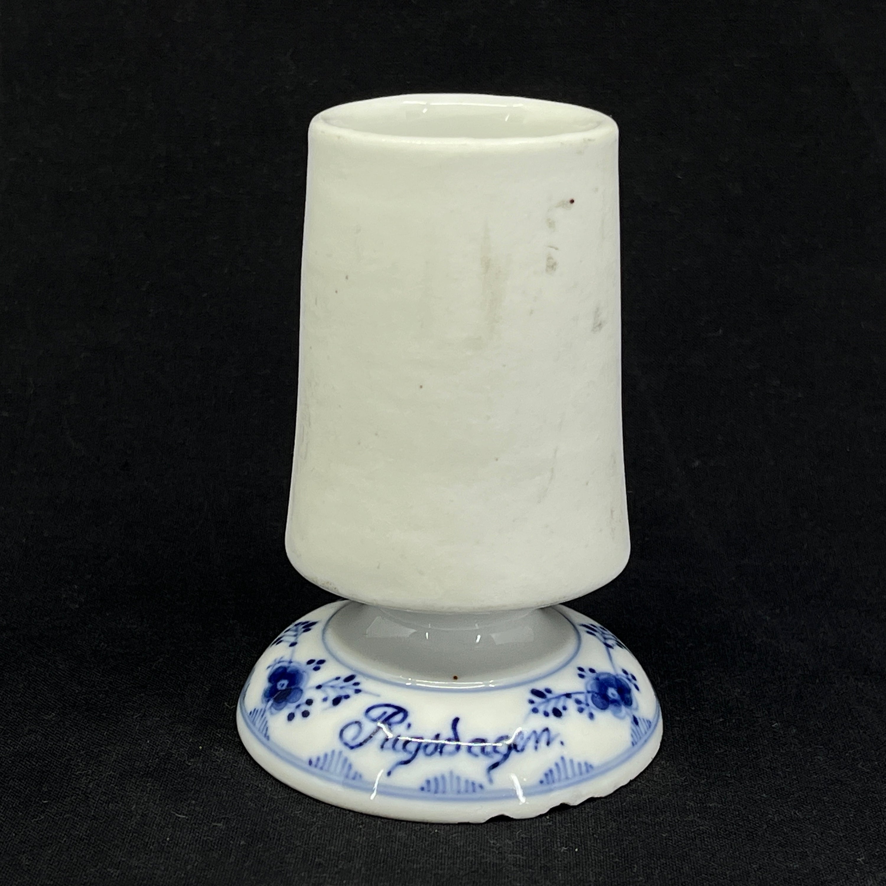 Bing & Grondahl Blue Painted Matchstick Holder - The Riksdag