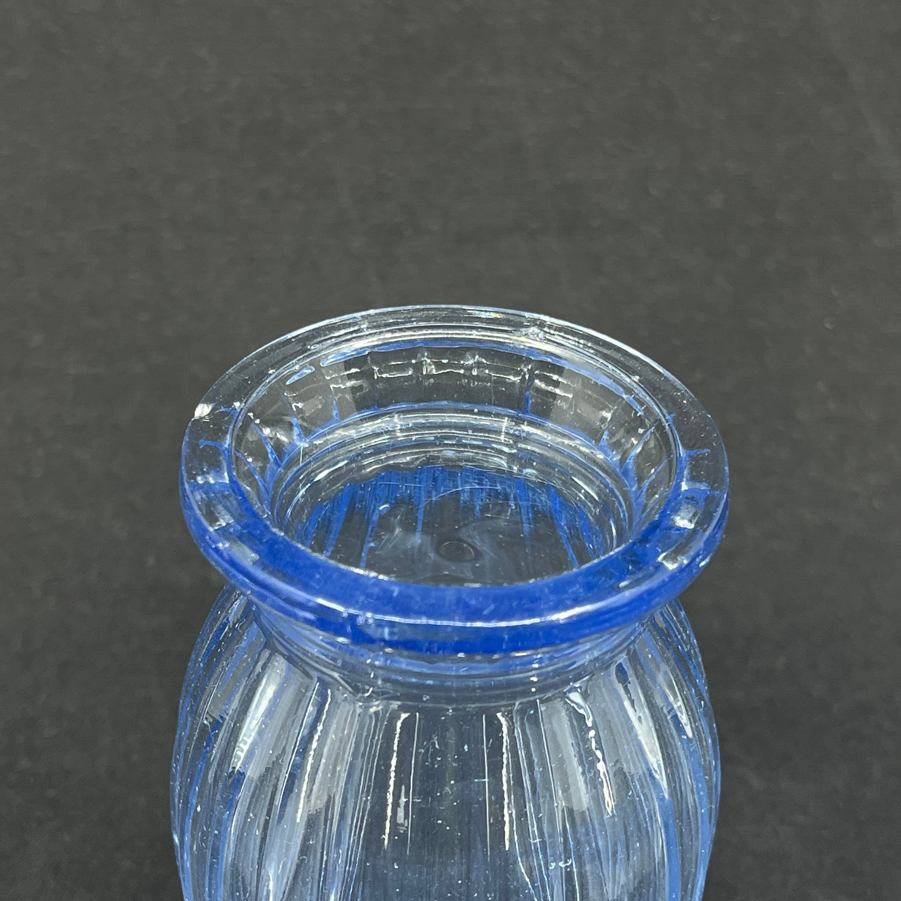 Sea blue hospital vase from Holmegaard