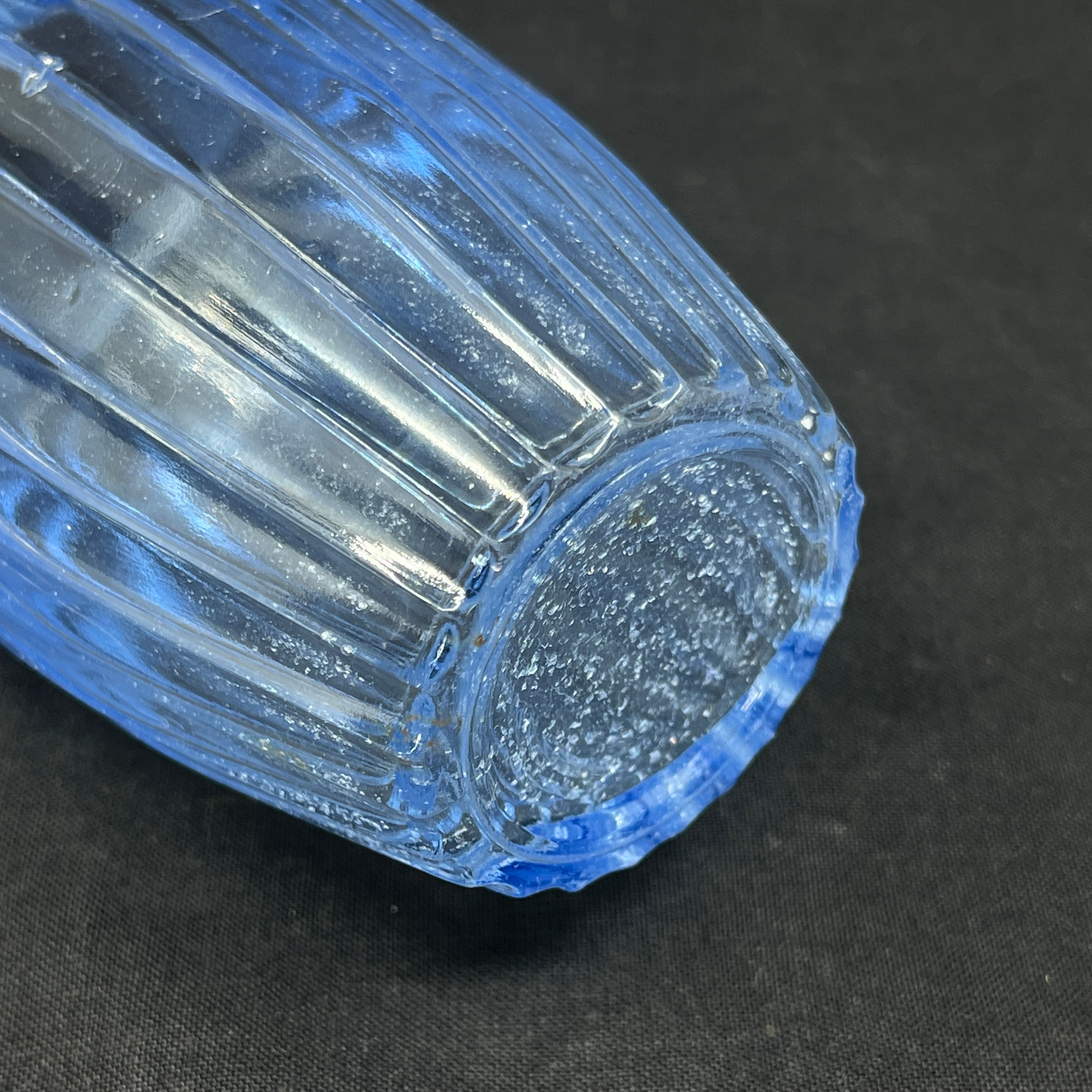 Sea blue hospital vase from Holmegaard