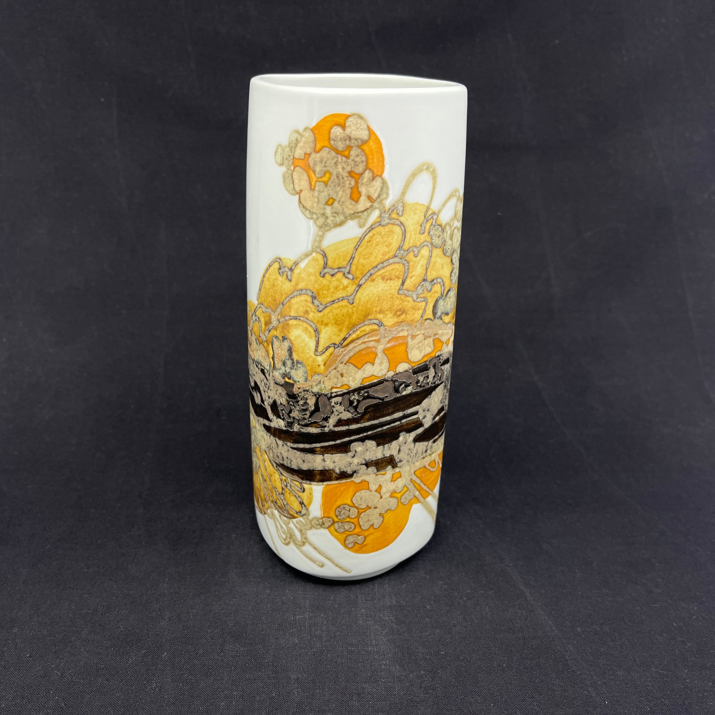 Angular Siena vase from Royal Copenhagen, 20 cm.