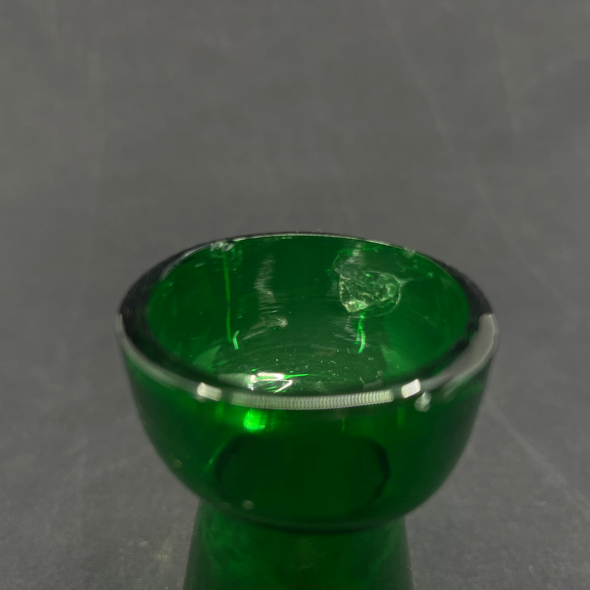 Green tulip glass from Holmegaard