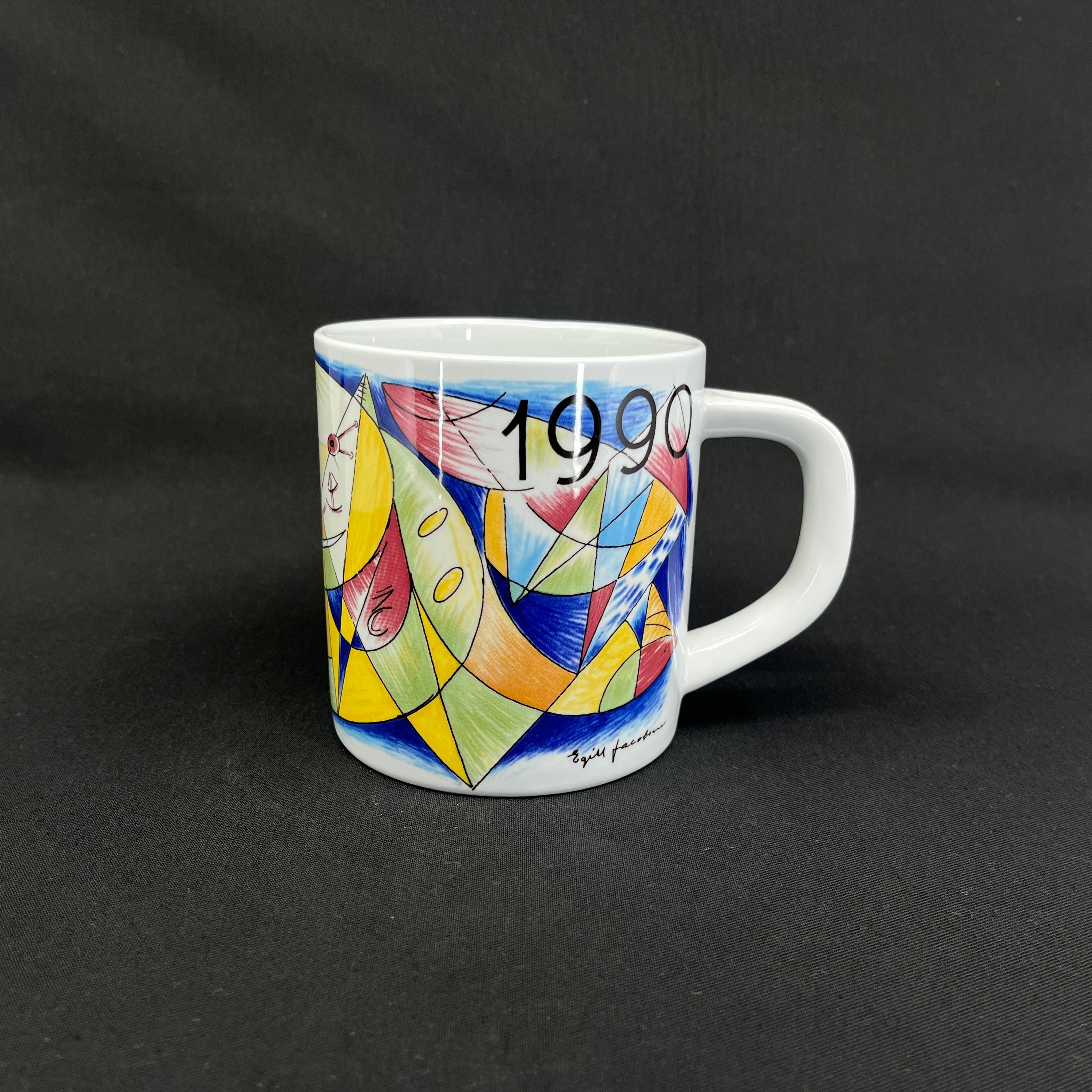 Royal Copenhagen large year mug 1990, without plate