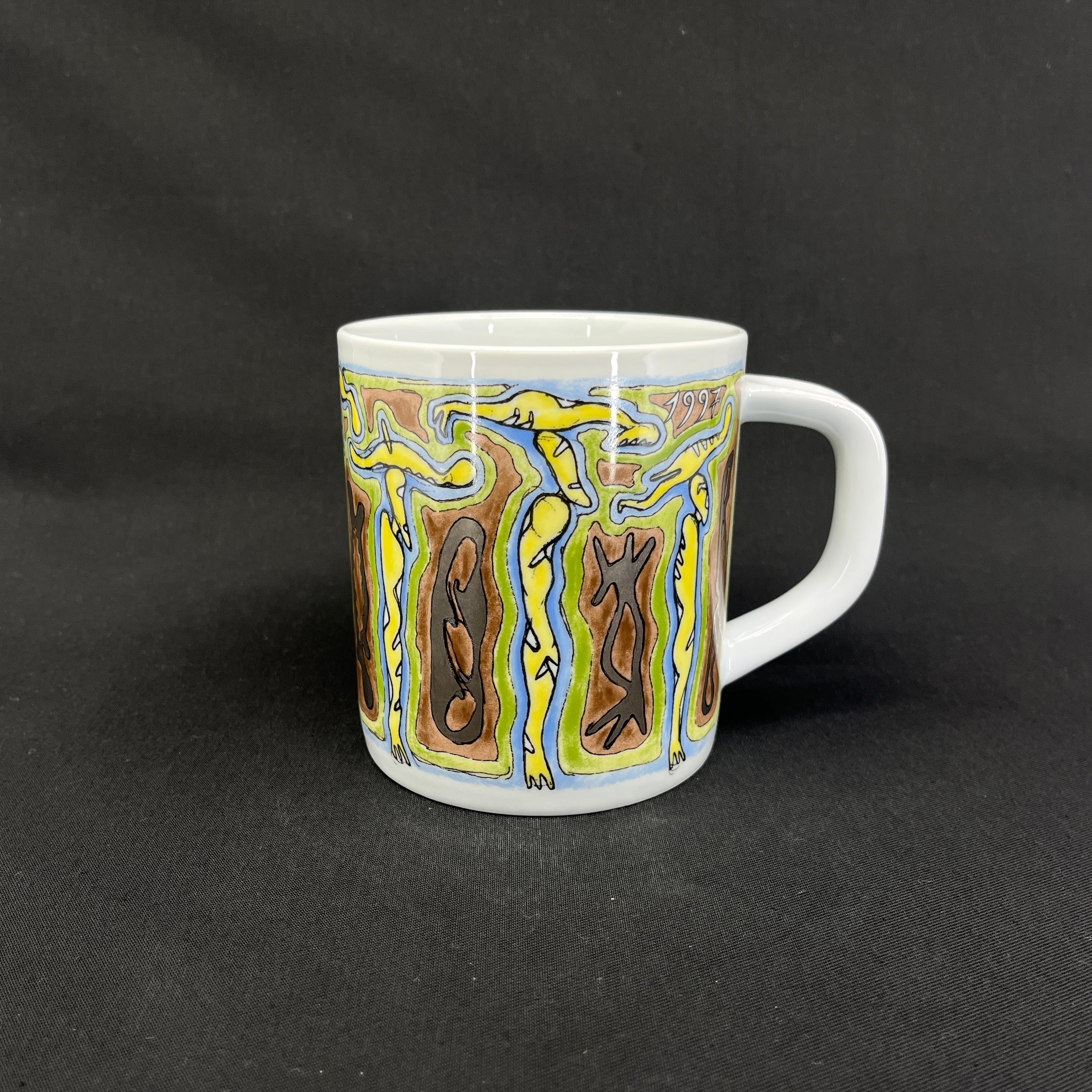 Royal Copenhagen large year mug 1997, engraved