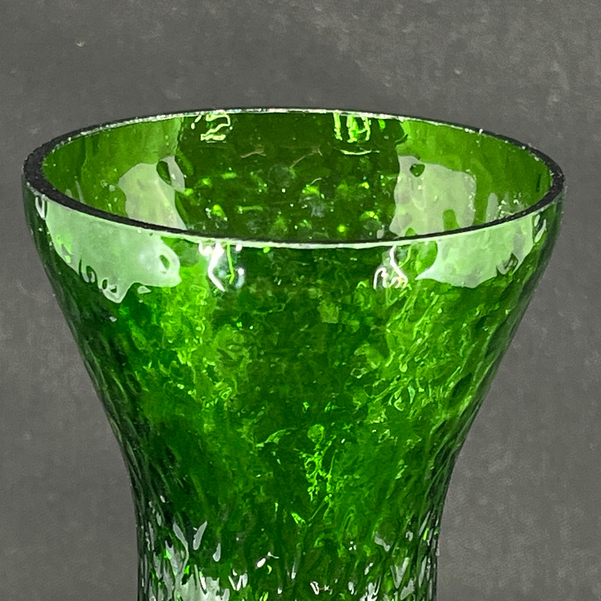 Green hyacinth glass from Fyens Glasværk, model from 1903