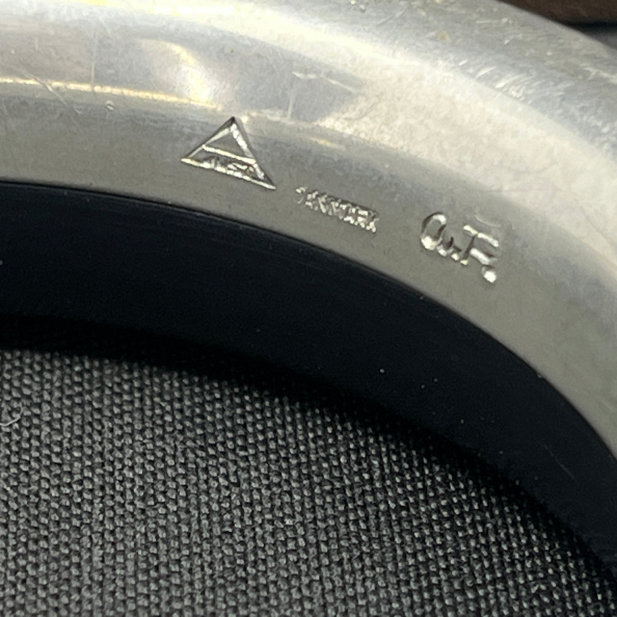 Pewter bangle by Astrid Fog