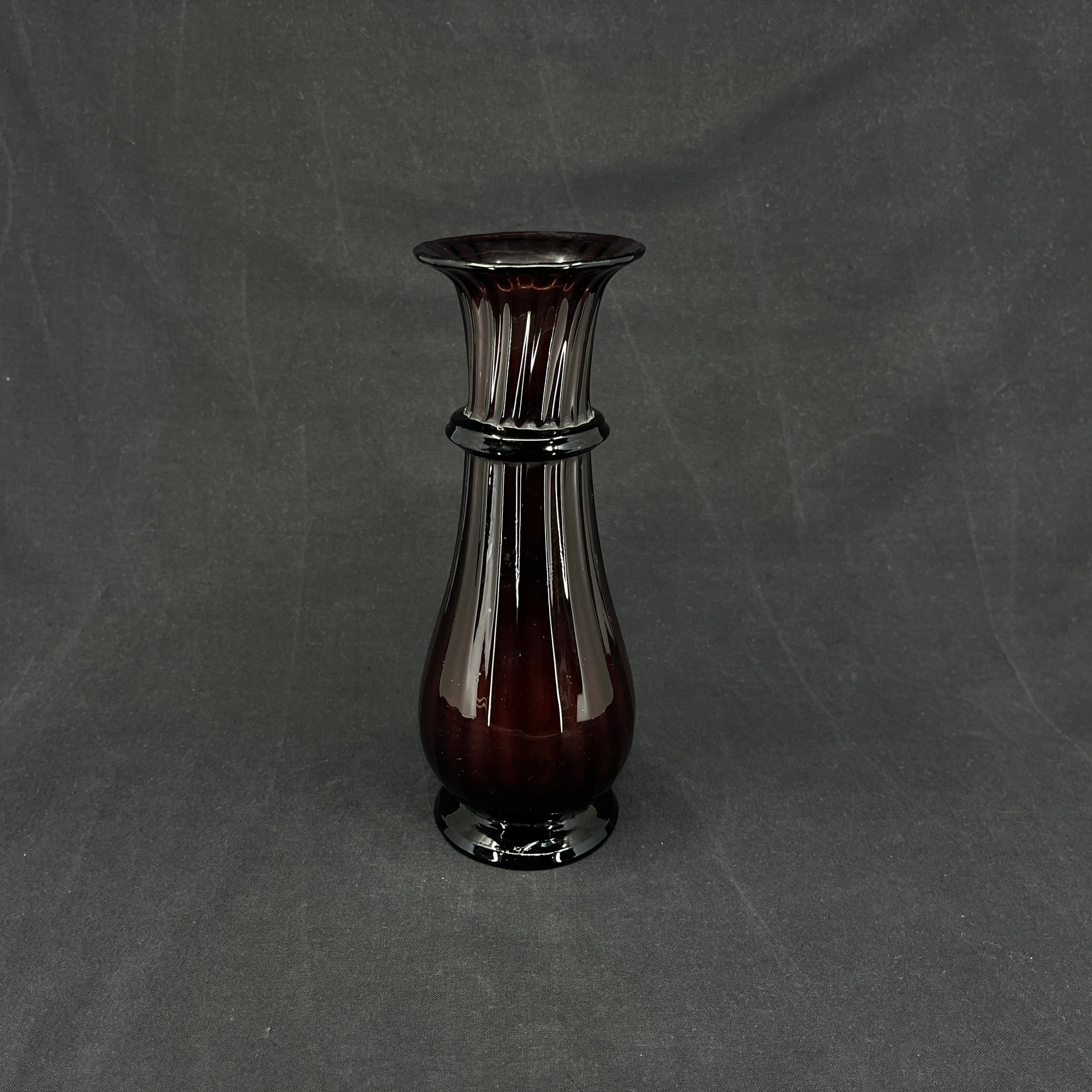 Manganese hyacinth glass with reversed crossbar from Holmegaard Glasværk