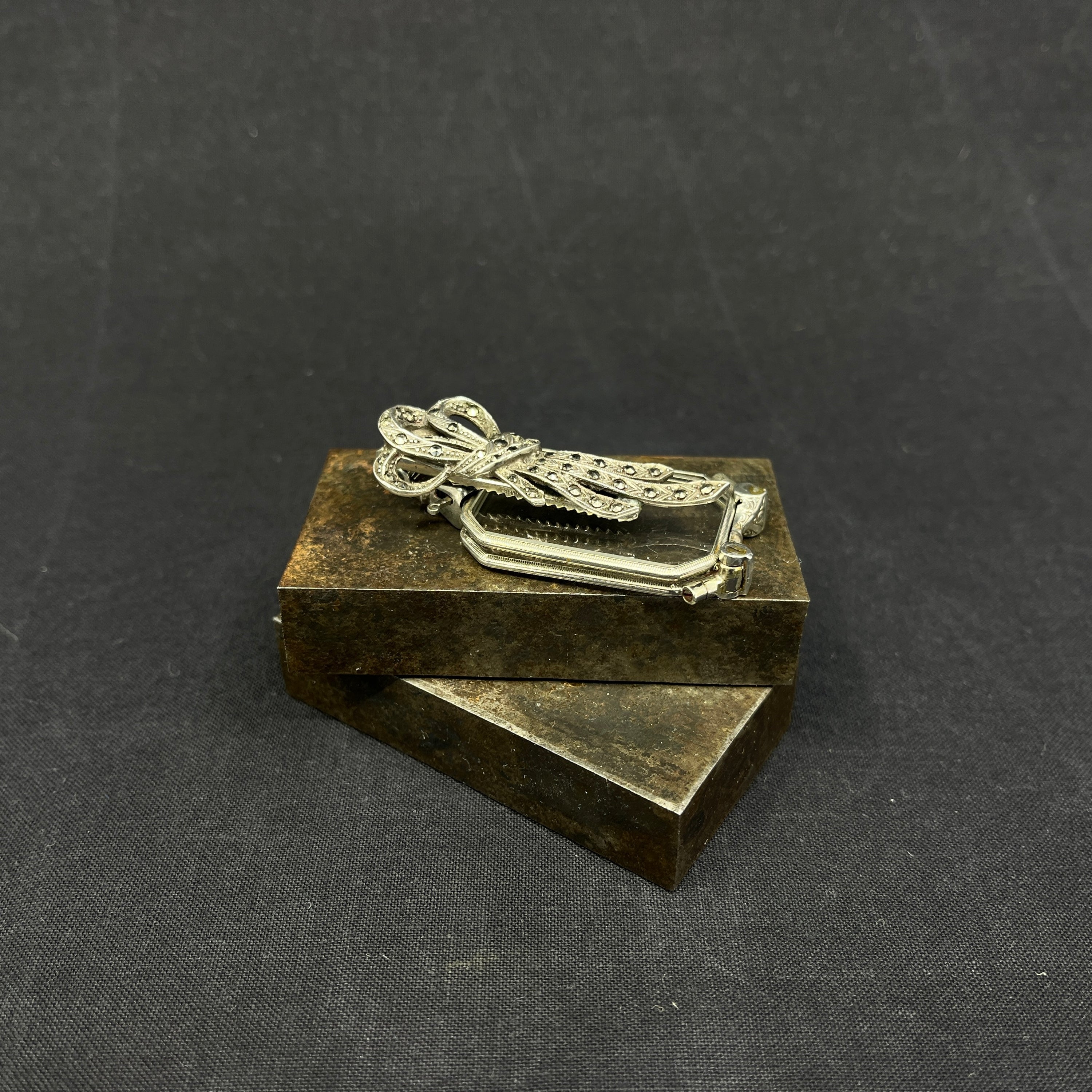 A pair of stem lorgnettes from the early 1900s