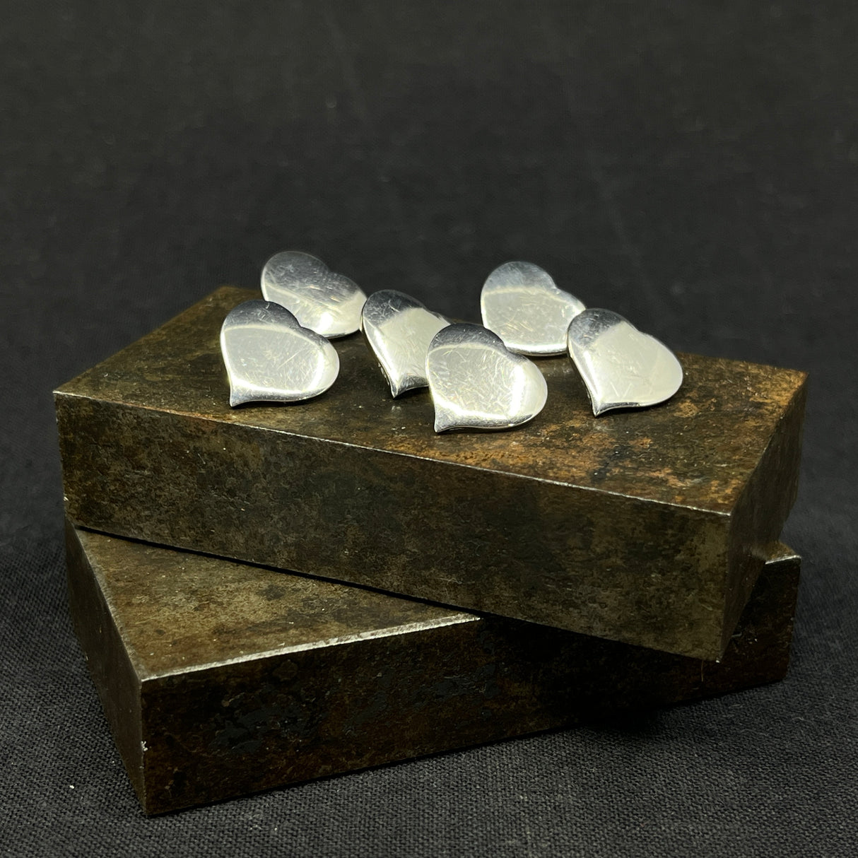 Hans Hansen Hjerte knapper, 6 stk.
