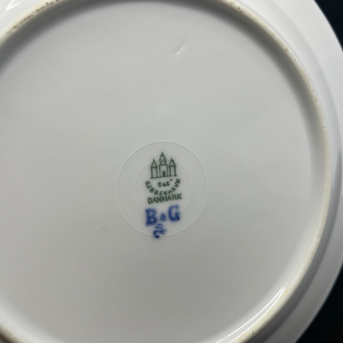Bing & Grondahl Blue Painted Lunch Plate