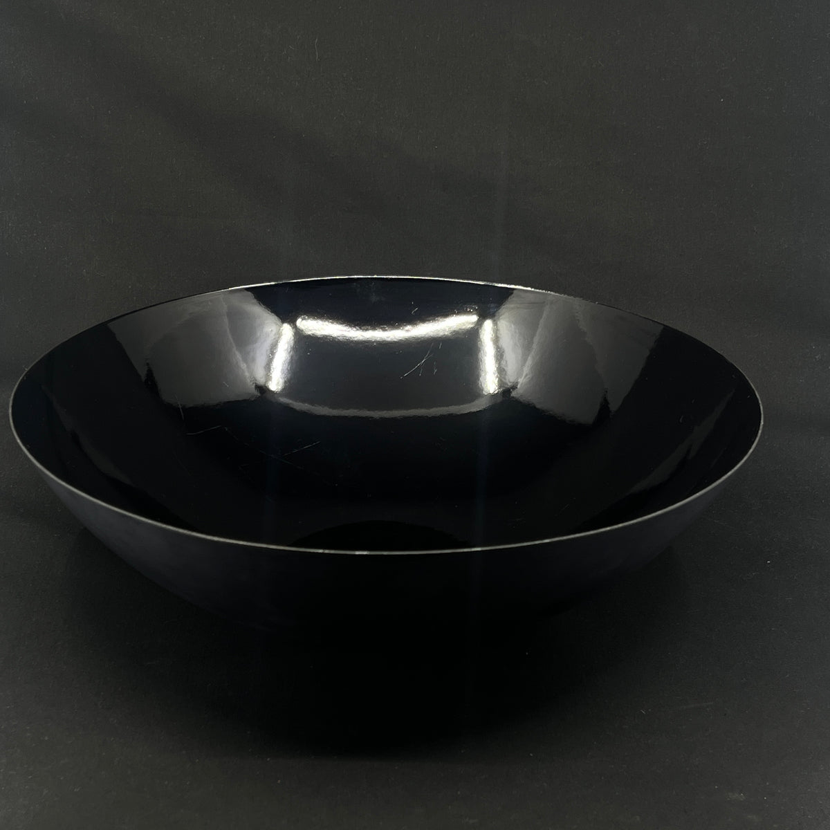 Black Krenit bowl from the 1950s, 38 cm.