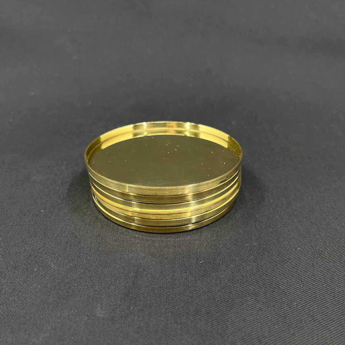 Stelton drinks trays in brass, 6 pieces