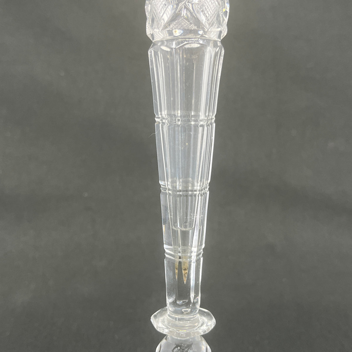Solifleur vase i krystalglas fra 1900 tallets begyndelse