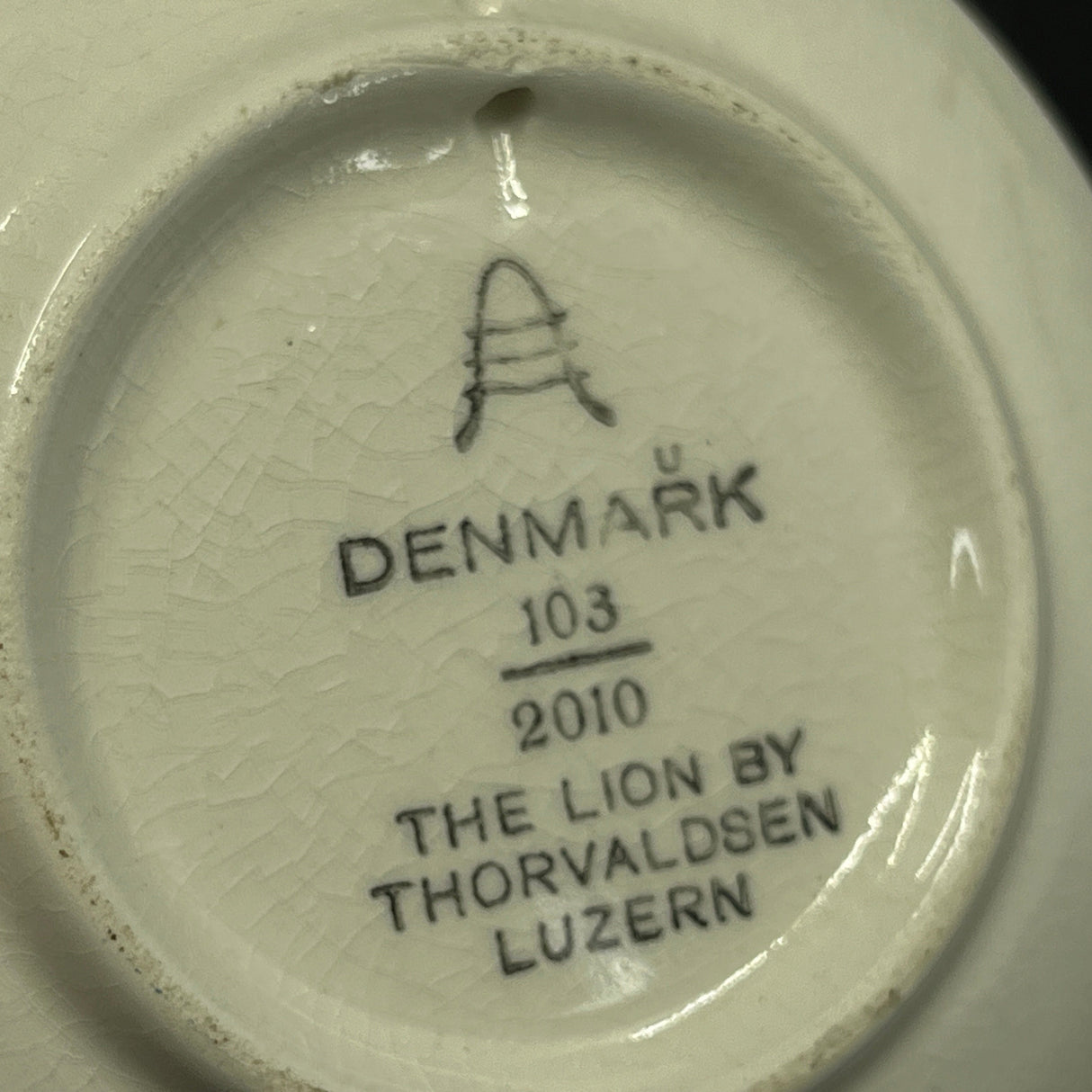 Mini plate with motif of Thorvaldsen's Lion of Lucerne