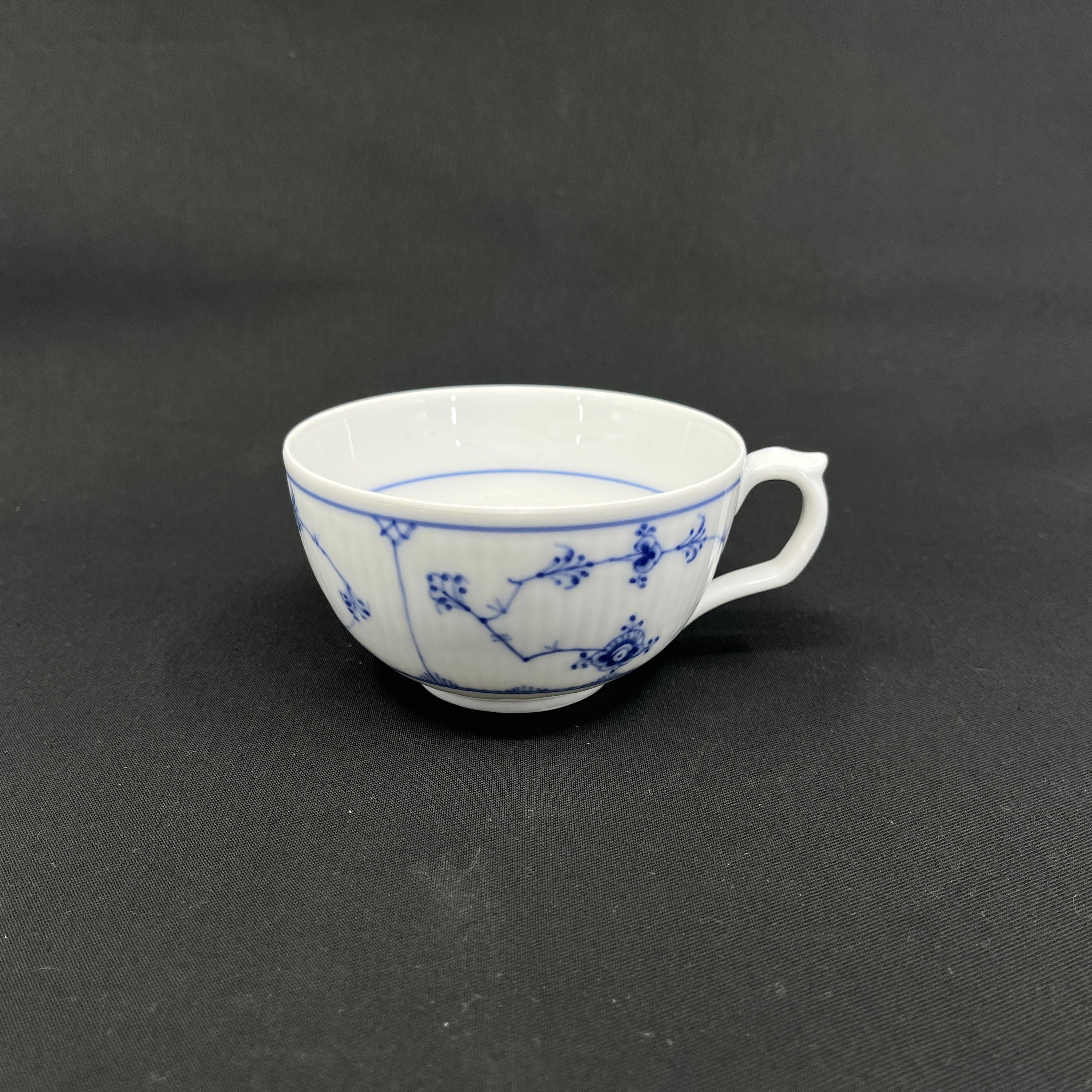Large Blue Fluted Plain coffee cup, 1/69 without saucer