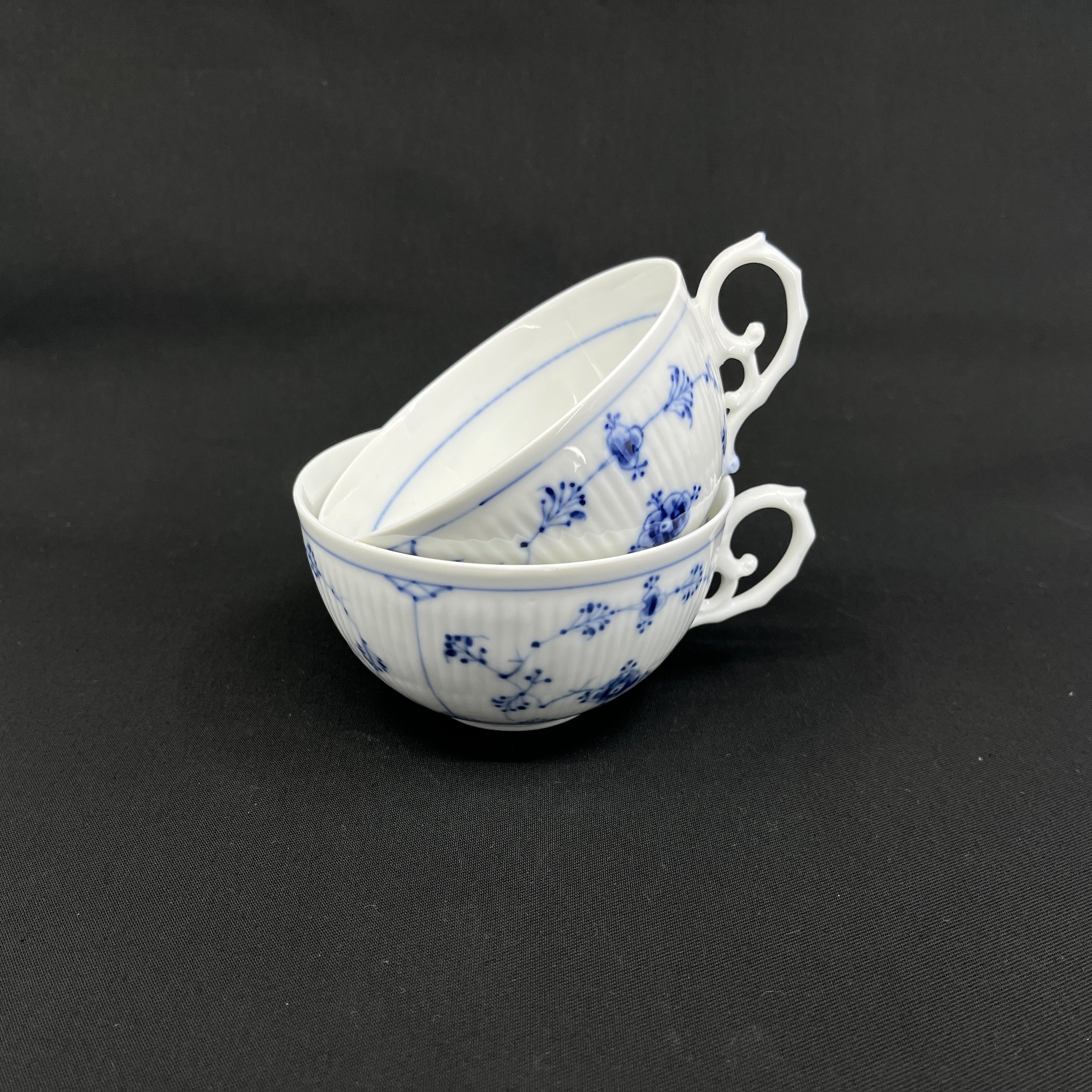 Blue painted teacup from Bing & Grondahl