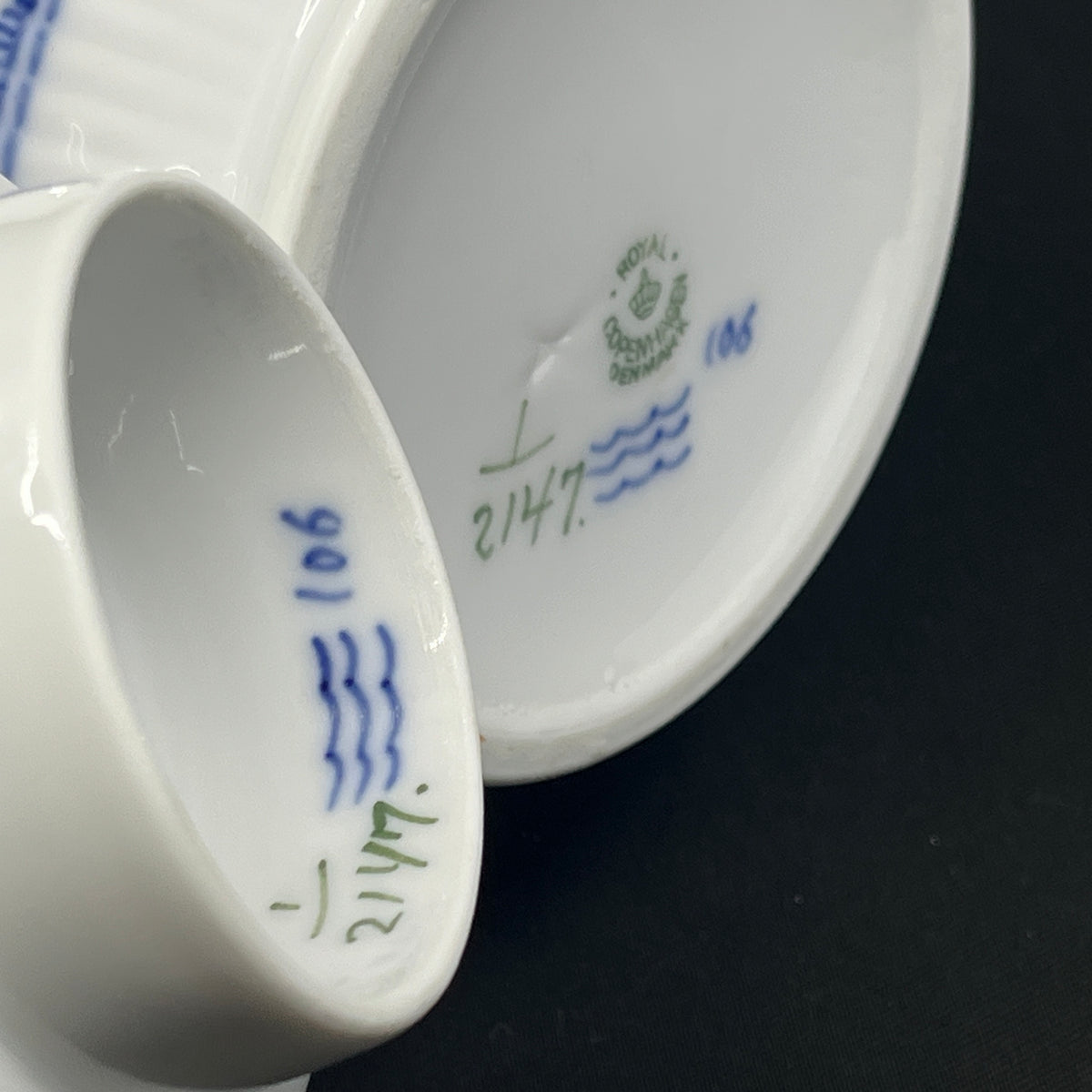 Musselmalet Riflet kaffekande, 1/2147