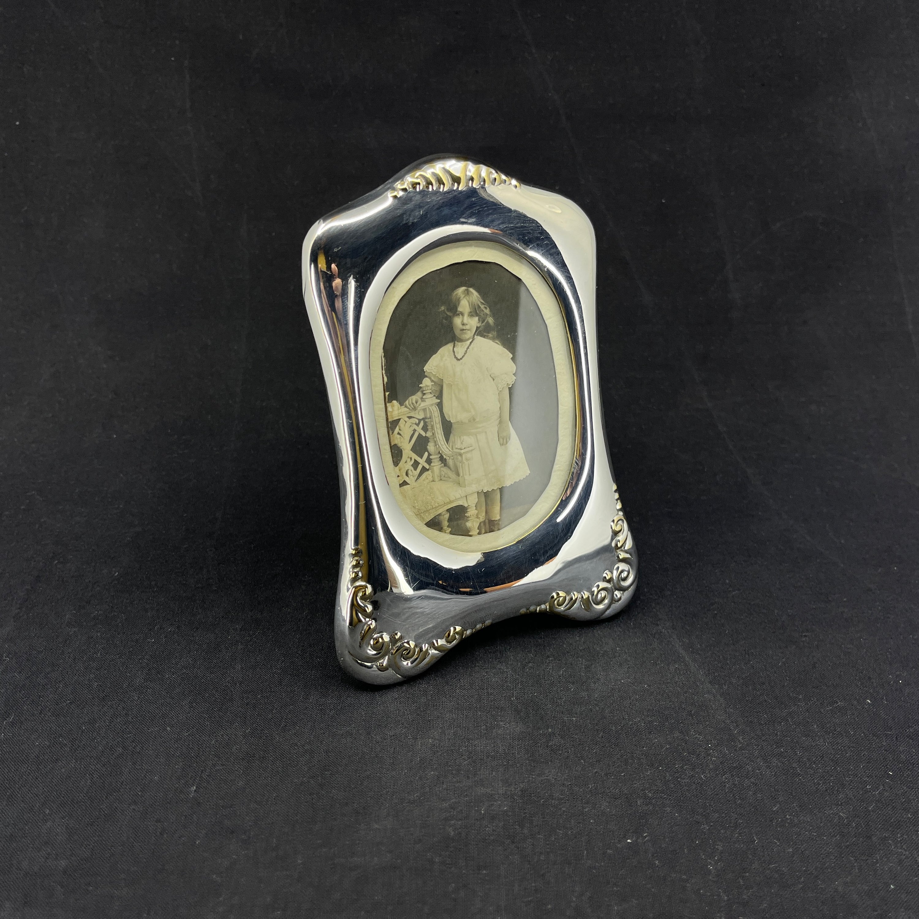 Picture frame in silver plate from the 1910s