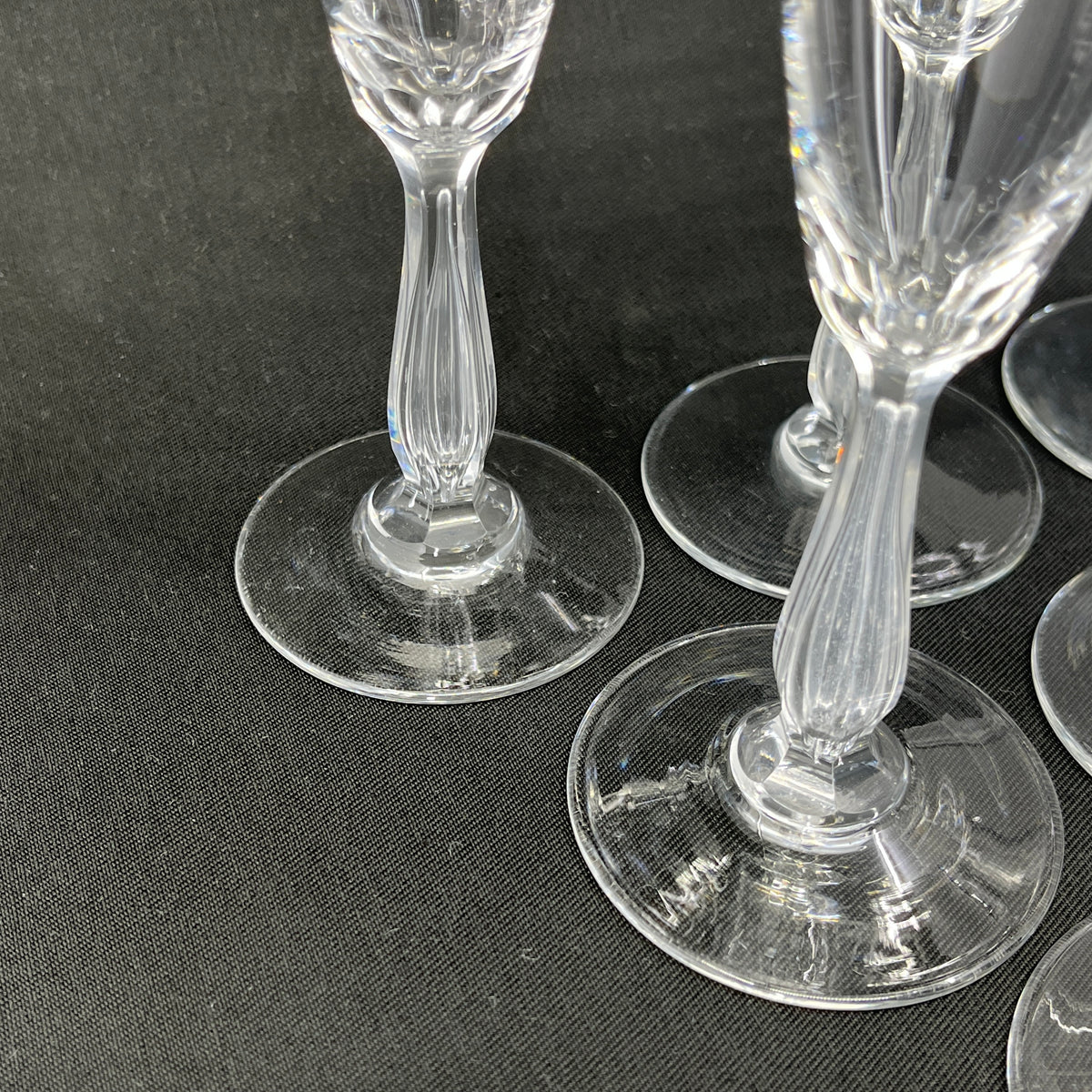 6 champagne flutes from the 1920s