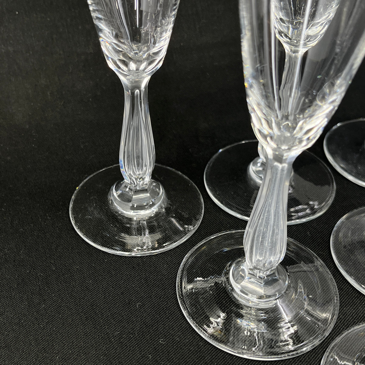 6 champagne flutes from the 1920s