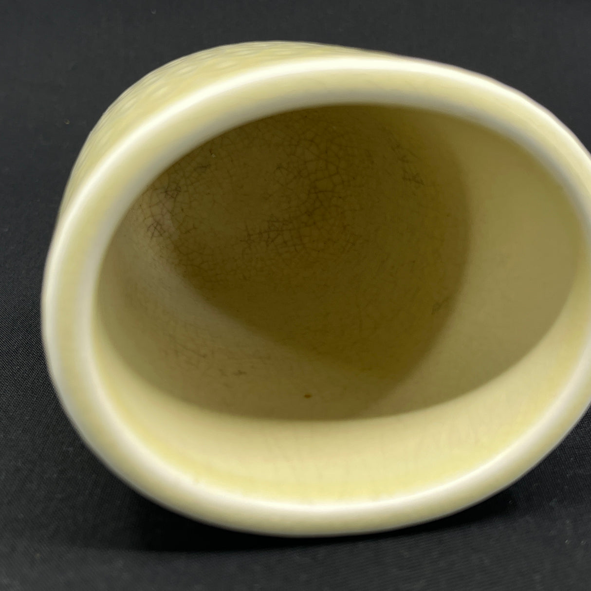 Light yellow Marselis vase from Aluminia, No. 2639