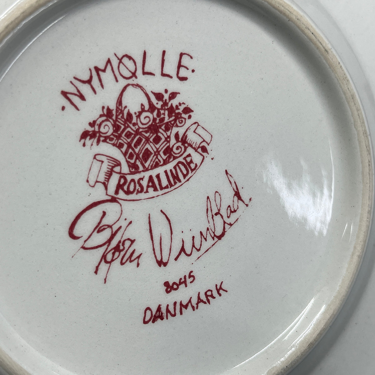 Bjørn Wiinblad kaffekop fra Nymølle, Rød Rosalinde
